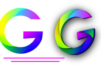 redraw remake or vectorize your logo and convert 2d to 3d
