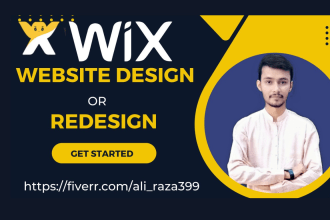 develop wix website, wix website redesign, wix website design