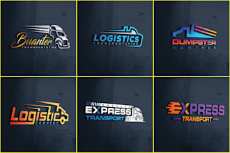 design  trucking, logistic and junk removal logo in 12 hours