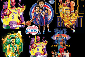 send you designed bootleg 2023 style nba all sports tshirt in 1 day