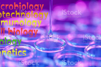 do microbiology, biotechnology assignments and projects