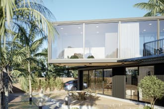 design and render 3d exterior for your house, commercial building