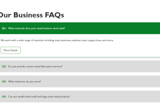 do custom faq accordion duda widget