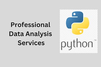 write python code for data analysis
