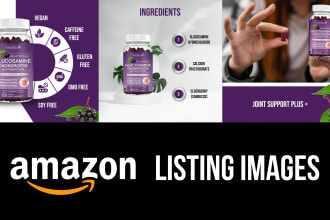 design amazon product listing images for supplements and beauty products