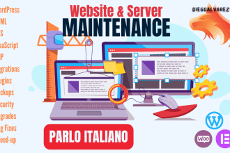 wordpress website problem fix in italian