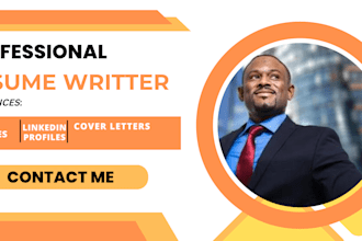 write your senior, executive resume, cover letter, linkedin