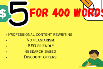 rewrite your website or article manually for no plagiarism