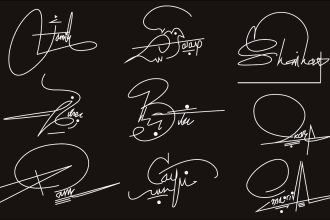 design handwritten personal signature ,brand signature and calligraphy logo