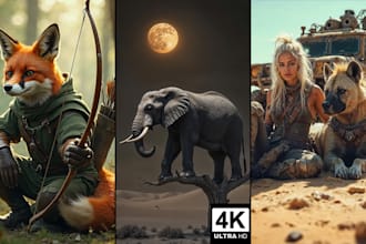 4k midjourney photos, animals, photography, stock photos