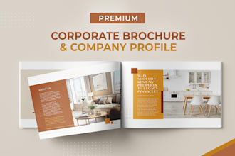 design a premium corporate brochure and company profile