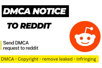 send dmca takedown notice to google, youtube, instagram to remove leaked content