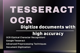 digitize documents with high accuracy ocr using tesseract