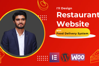 design restaurant website with food delivery system