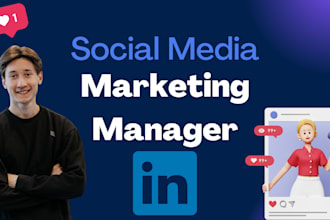 be your social media marketing manager