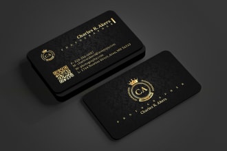 Top 5!  do professional luxury and minimalist business card design