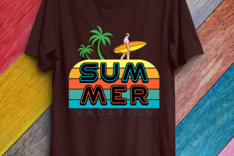 do creative tshirt and custom t shirt logo design