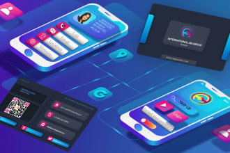 design ui physical clickable digital business card