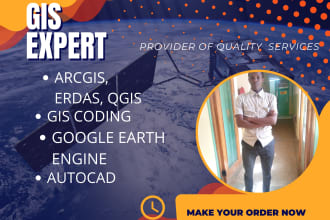 do any gis mapping ,remote sensing using arcgis ,google earth engine