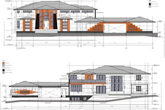 make architectural drawing in revit,autocad, sketchup