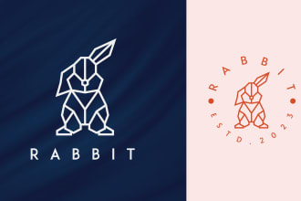 do 3 polygonal, tremendous, line art geometric logo design