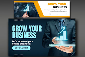 design website banners, hero images, and social media ads
