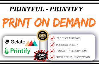redesign shopify store design shopify printful printify website shopify redesign