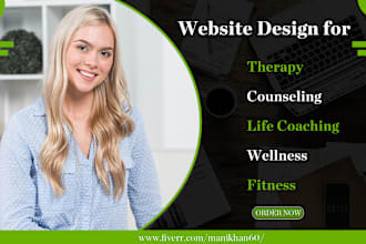 create therapy website, counseling or life coaching website