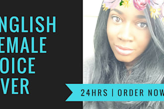 record a professional female voice over today