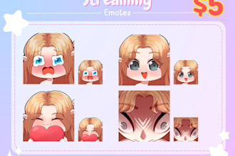 draw cute emote for twitch stream