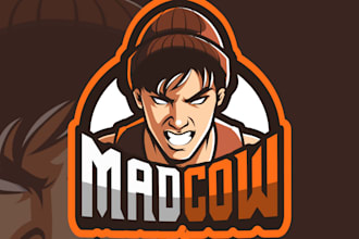 create gaming mascot portrait