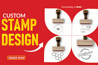 design a custom digital stamp or seal logo within 1 hour