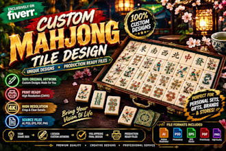 create custom mahjong tile designs for production