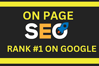 do onpage optimization and monthly seo service to boost organic traffic