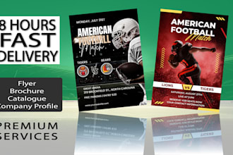 provide professional sports flyer and sports poster designs