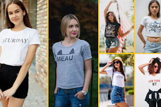 do create 200 realistic HD t shirt mock ups