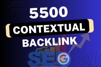 build 5500 contextual SEO links web2, forum, profile, blogs