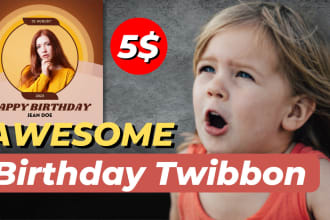 provide awesome birthday photo frame twibbon