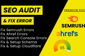 set up cloudflare and fix semrush error wordpress errors