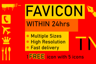 design favicon for you in 24h with bonus