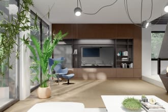 create interior photorealistic high quality render