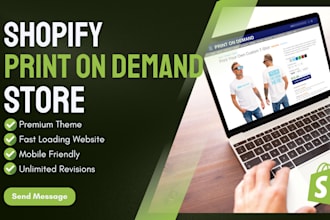 create ecommerce or print on demand store with shopify horizon theme