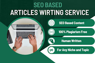 write SEO based tech articles, pets, food blogs for website