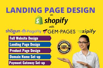 develop pixel perfect shopify landing pages from figma, xd, PSD