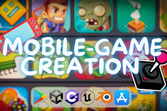 develop mobile 2d, 3d android game, ios game in unity