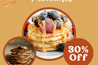 make marketing food posters
