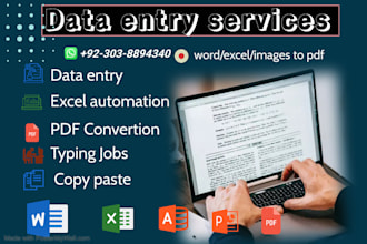 be your data entry expert ms office