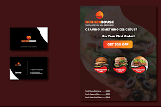 design professional corporate flyer and business card