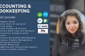 help in bookkeeping, financial accounting and finance services