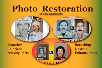 do retouching your damage photo in 1 hour